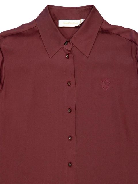 ZIMMERMANN Luna embroidered-detail buttoned shirt