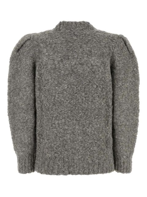 ISABEL MARANT Emma puffed-sleeve sweater - Grey - zdjęcie produktu nr 2