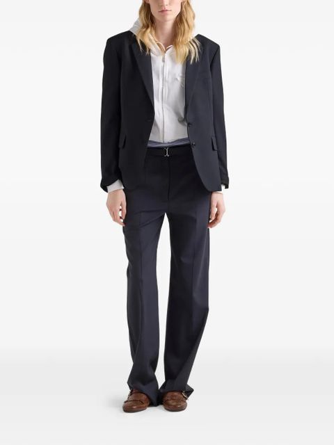 Prada single-breasted wool jacket - Blue - zdjęcie produktu nr 2