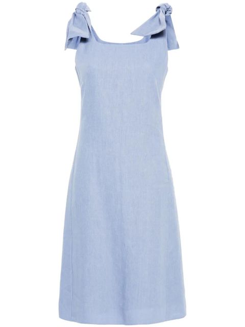 Chloé linen midi dress - Blue - zdjęcie produktu nr 1