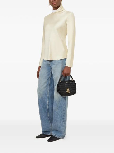 Mulberry small Amberley croc-effect cross body bag - Black - zdjęcie produktu nr 2