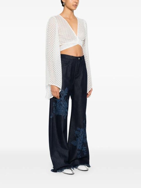 Missoni tie-waist top - White