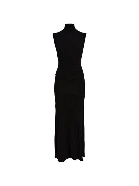 Proenza Schouler Federica pleated midi dress - Black - zdjęcie produktu nr 1