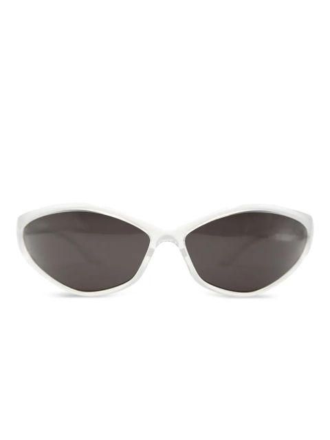 Balenciaga 90's oval-frame sunglasses - White - zdjęcie produktu nr 1