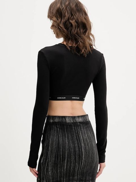 Guess Jeans longsleeve kolor czarny W5BZ09 KBBU1 - zdjęcie produktu nr 2