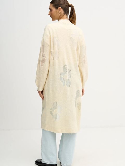 United Colors of Benetton sweter z dodatkiem wełny damski kolor beżowy 18L4EN00J