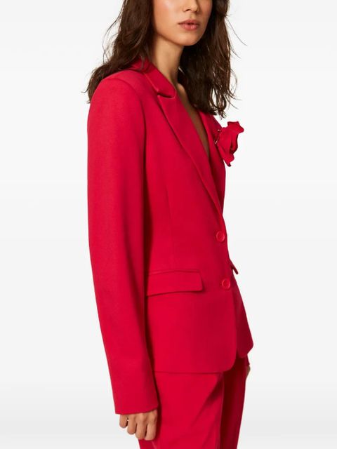 TWINSET floral-appliqué blazer - Red