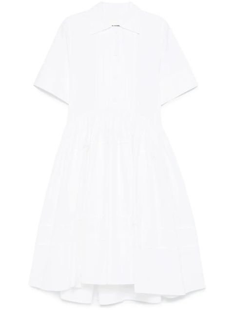 Jil Sander cotton midi dress - White - zdjęcie produktu nr 1