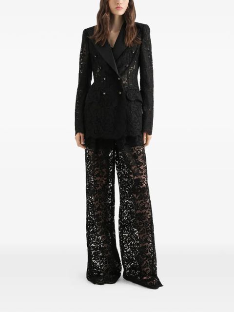 Dolce & Gabbana double-breasted lace blazer - Black - zdjęcie produktu nr 2