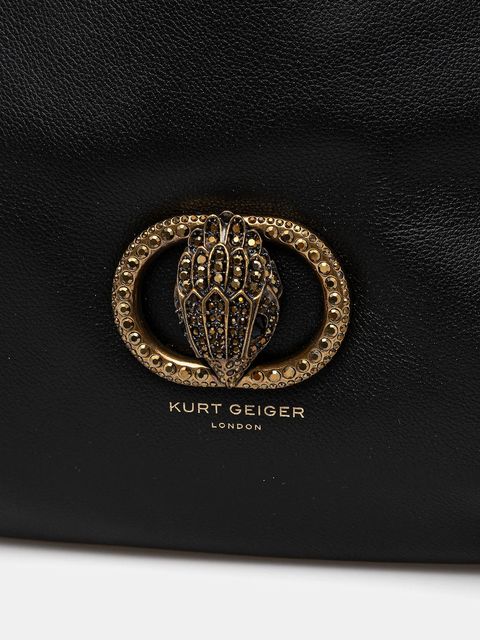 Kurt Geiger London torebka skórzana kolor czarny 4704500109