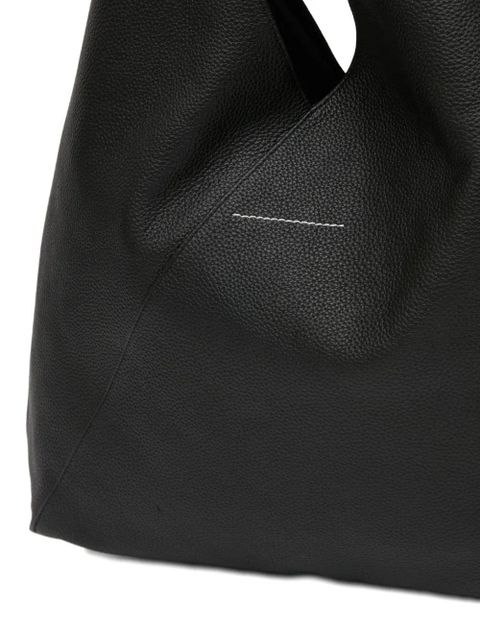MM6 Maison Margiela large Japanese leather tote bag - Black