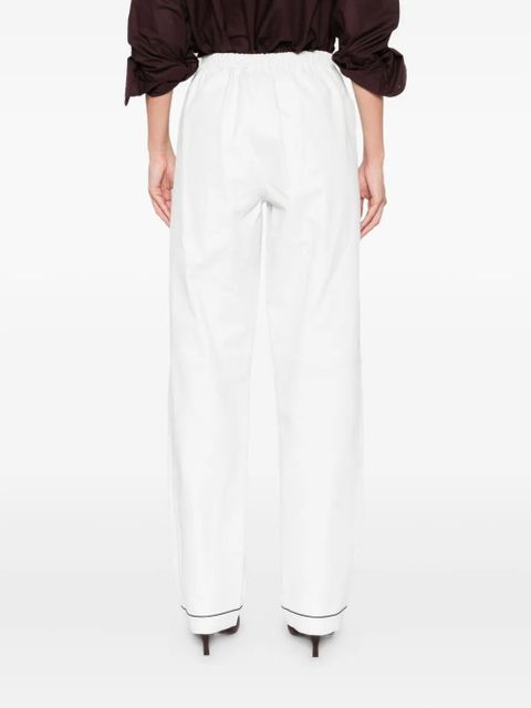 Prada button-fastening cupro trousers - White - zdjęcie produktu nr 2