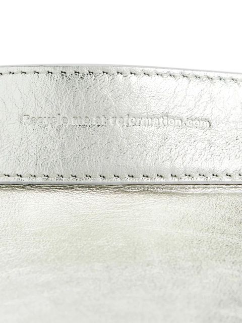 Reformation medium Rosetta shoulder bag - Silver