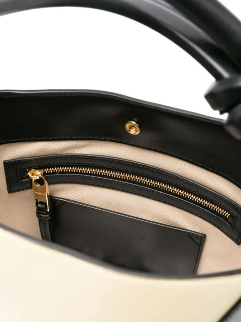 Jacquemus Le Petit Tourni leather bucket bag - Yellow