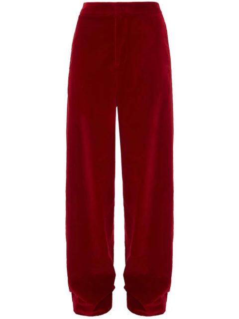JW Anderson wide-leg mid-rise trousers - Red - zdjęcie produktu nr 1