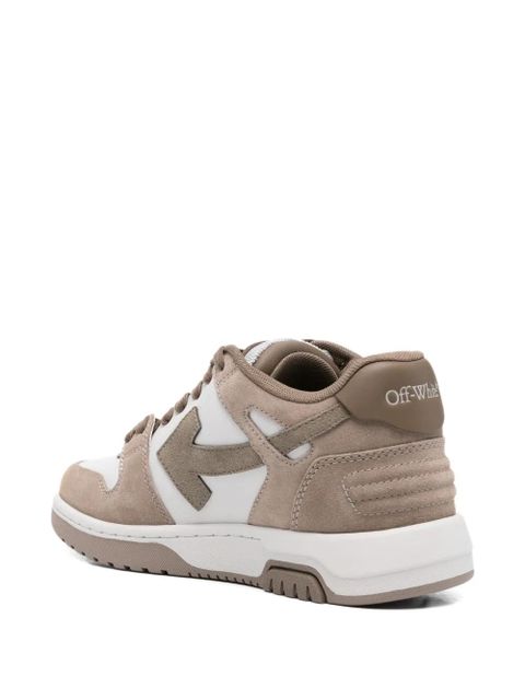Off-White arrow suede sneakers - Brown