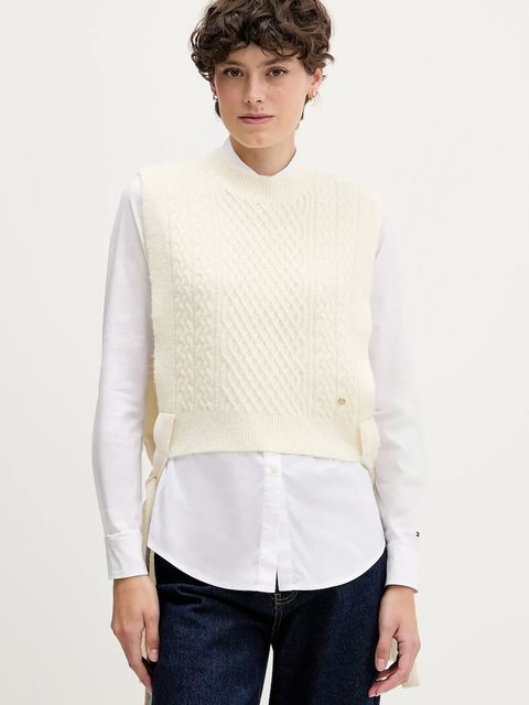 Pedro del Hierro kamizelka damski kolor beżowy lekki 4962459 - zdjęcie produktu nr 1