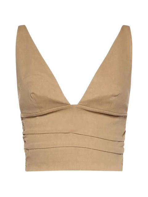 PINKO V-neck top - Neutrals - zdjęcie produktu nr 1