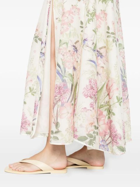 Charo Ruiz Ibiza floral maxi skirt - Neutrals