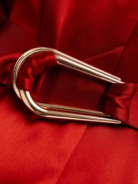 Acler Esmond buttoned belted mini dress - Red