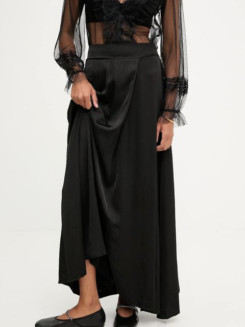 Answear.LAB spódnica kolor czarny maxi rozkloszowana - zdjęcie produktu nr 1