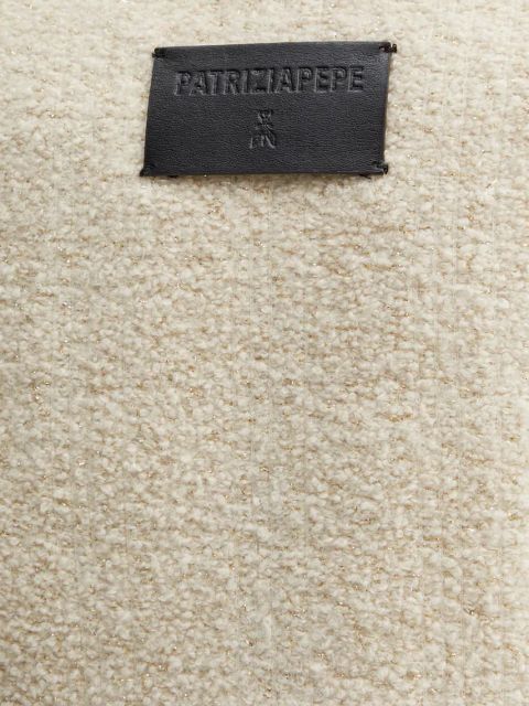 Patrizia Pepe marynarka wełniana kolor beżowy jednorzędowa gładka 2S1510 K229