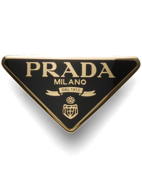 Prada triangle logo hair clip - Blue - zdjęcie produktu nr 1
