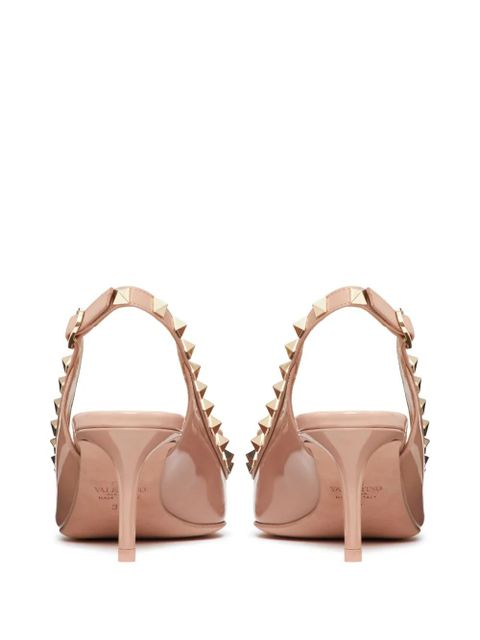 Valentino Garavani 60mm Rockstud Bow slingback pumps - Pink - zdjęcie produktu nr 2