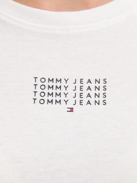 Tommy Jeans t-shirt bawełniany damski kolor beżowy DW0DW21841 - zdjęcie produktu nr 2
