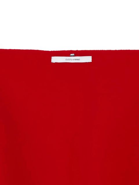 Sportmax fringed scarf - Red