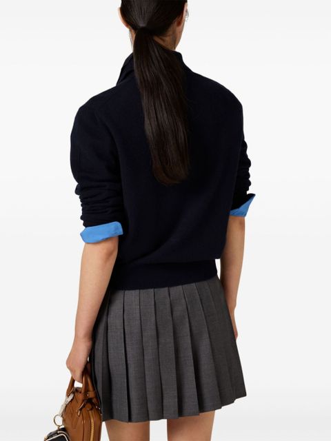 Miu Miu cashmere polo shirt - Blue