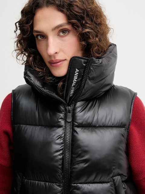 Save The Duck bezrękawnik AMA kolor czarny zimowy D82333W.LOVE21