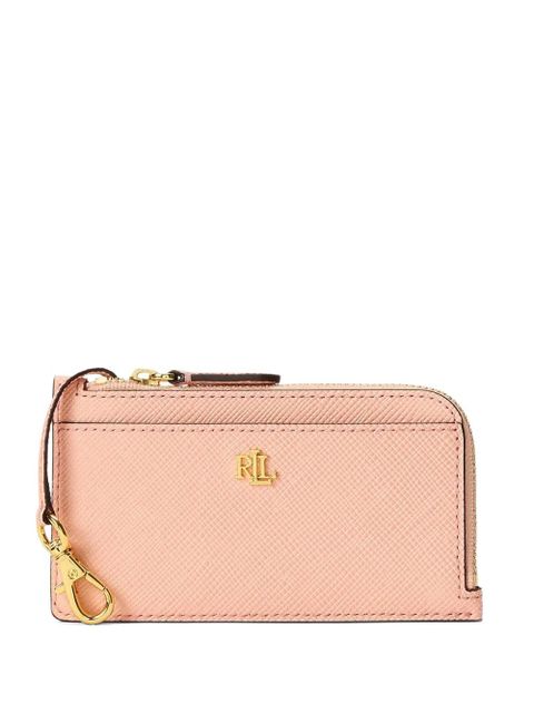 Lauren Ralph Lauren logo-plaque leather wallet - Pink - zdjęcie produktu nr 1