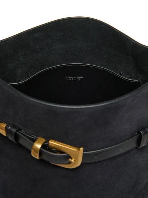 Nanushka maxi Harmonica buckle-detail tote bag - Black