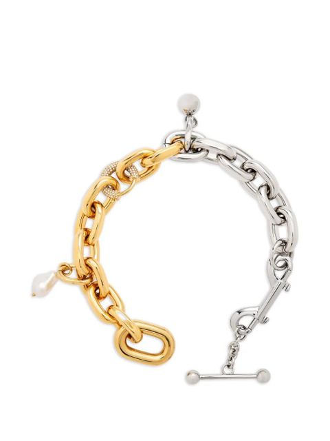 Rabanne bi-colour link necklace - Silver