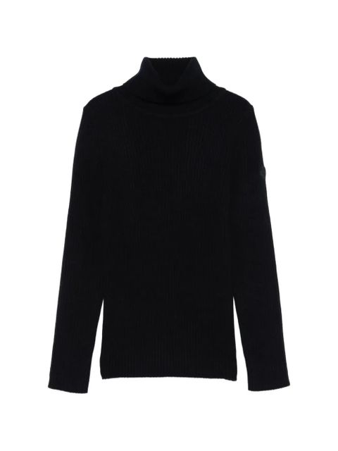 Yves Salomon ribbed turtleneck sweater - Black - zdjęcie produktu nr 1
