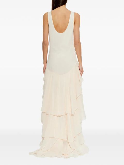 ROTATE BIRGER CHRISTENSEN ruffled high-low dress - Neutrals