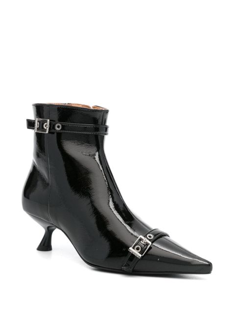 GANNI ankle length pointed toe boots - Black - zdjęcie produktu nr 2