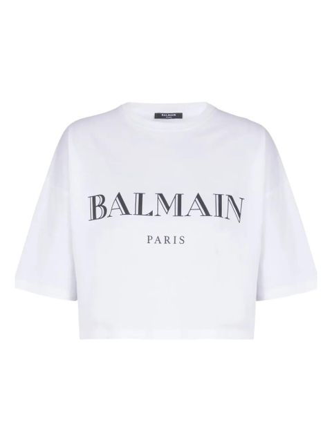 Balmain logo-print T-shirt - White - zdjęcie produktu nr 1