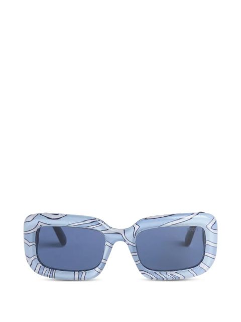 PUCCI Labirinto rectangular sunglasses - Blue - zdjęcie produktu nr 1