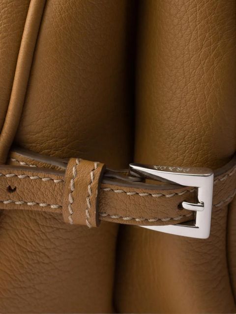 Prada large leather shoulder bag - Brown