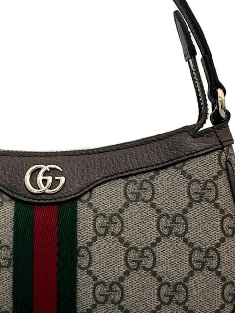 Gucci Ophidia GG stripes mini bag - Neutrals