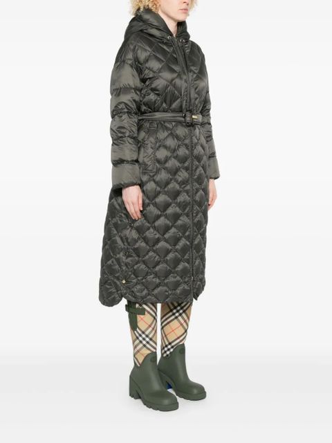 Max Mara hooded quilted belted jacket - Green - zdjęcie produktu nr 2