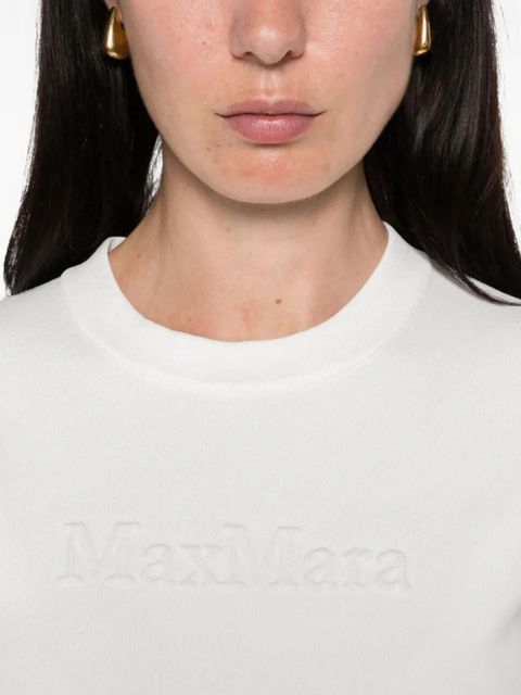 Max Mara embossed T-shirt - White