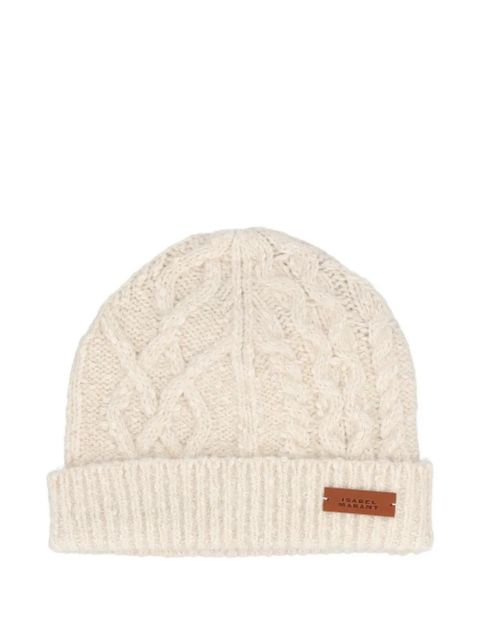 ISABEL MARANT cable-knit beanie - Neutrals - zdjęcie produktu nr 1