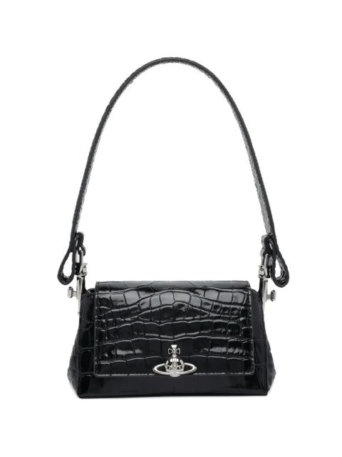 Vivienne Westwood small Hazel logo shoulder bag - Black - zdjęcie produktu nr 1