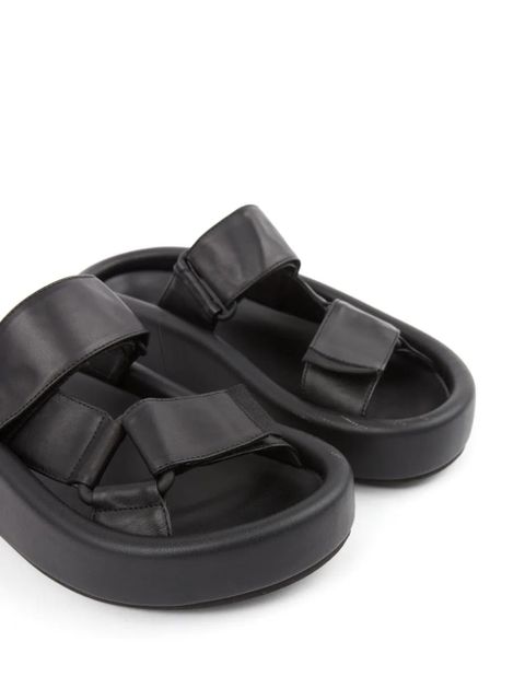 MM6 Maison Margiela Webbing leather sandals - Black