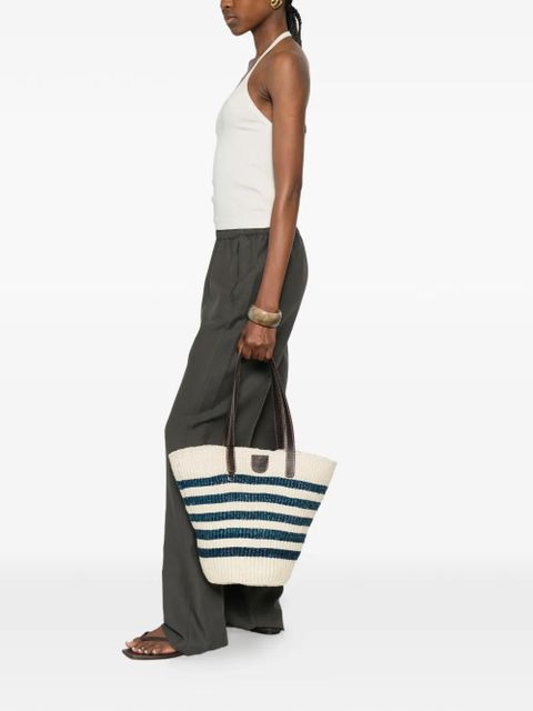 Max Mara Wkagennaio striped handle tote bag - Neutrals - zdjęcie produktu nr 2
