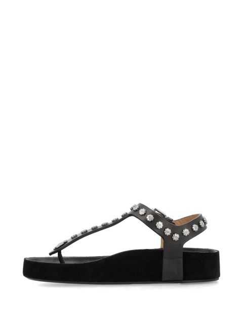 ISABEL MARANT Enore studded leather sandals - Black