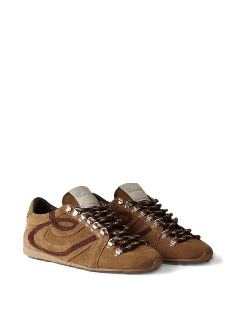 Claudie Pierlot suede leather lace-up sneakers - Brown - zdjęcie produktu nr 2